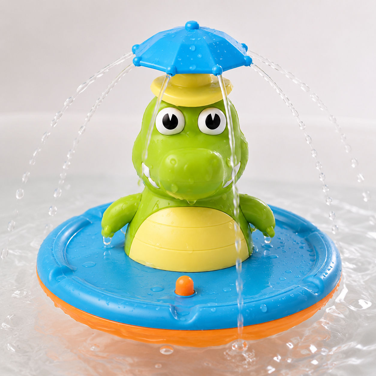 Rotierendes Wasserspielzeug mit integrierter Fontänenfunktion