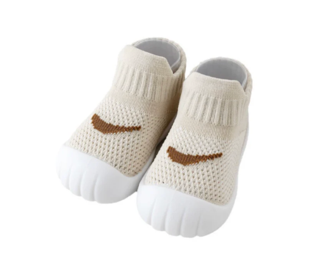 Flexible Baby-Lauflernschuhe mit weicher Gummisohle