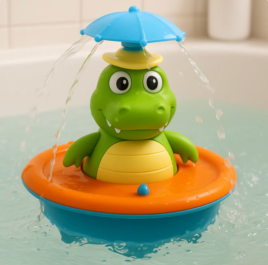 Rotierendes Wasserspielzeug mit integrierter Fontänenfunktion