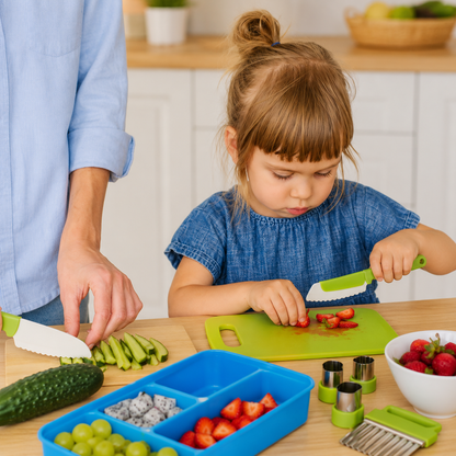 Ergonomisches Montessori-Holzmesser-Set für Kinder