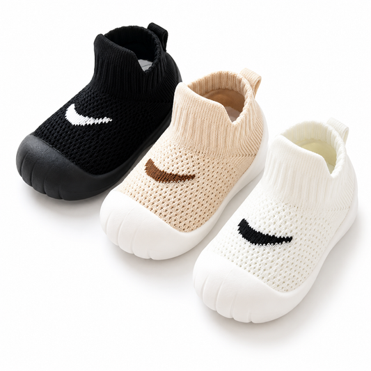 Flexible Baby-Lauflernschuhe mit weicher Gummisohle