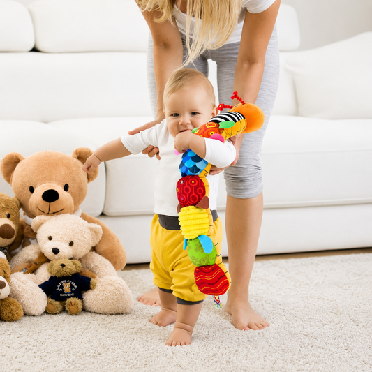 Interaktives Musik- und Sensorik-Plüschspielzeug für Babys