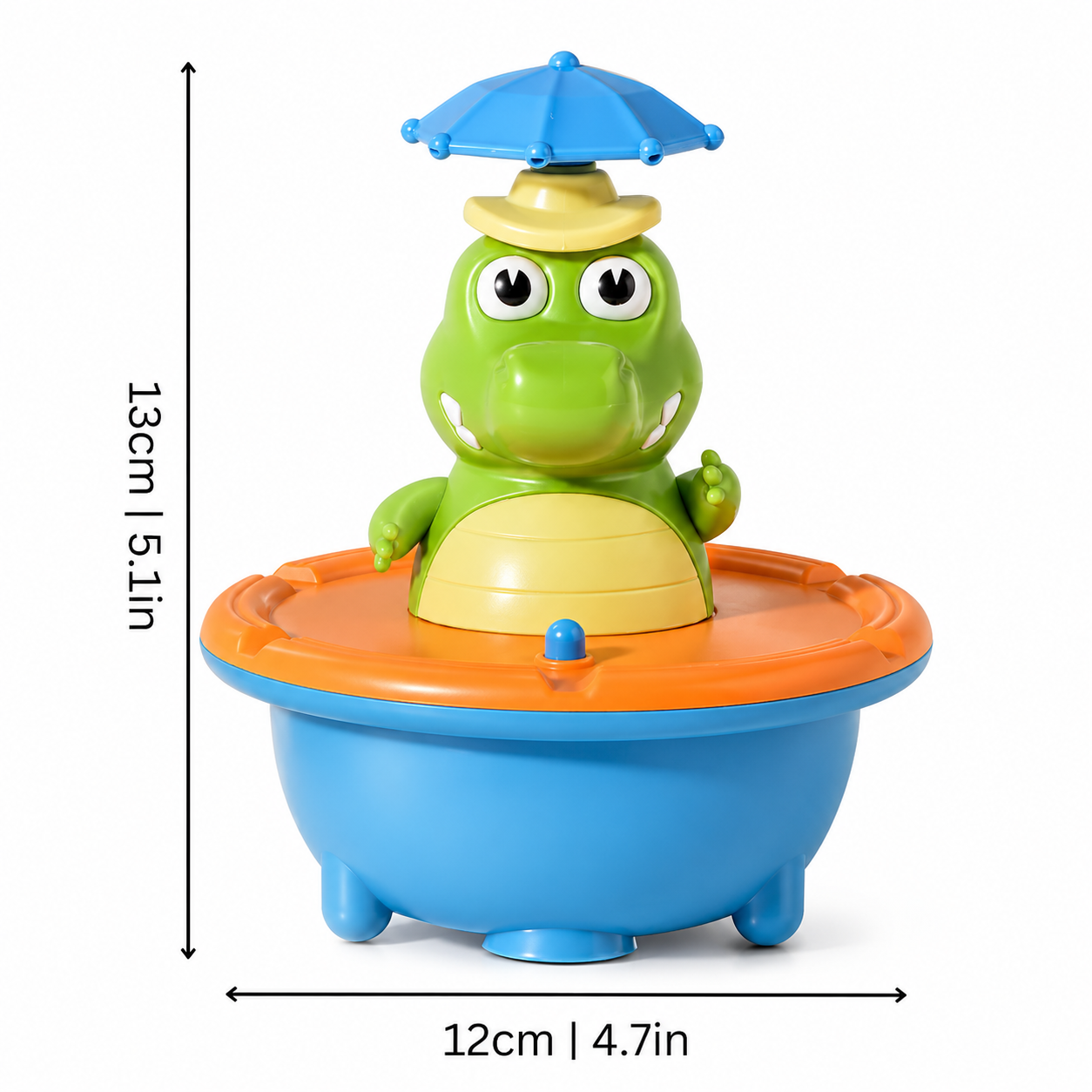 Rotierendes Wasserspielzeug mit integrierter Fontänenfunktion